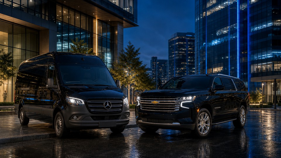 Traslado corporativo LCAP — Sprinter y Suburban en zona ejecutiva